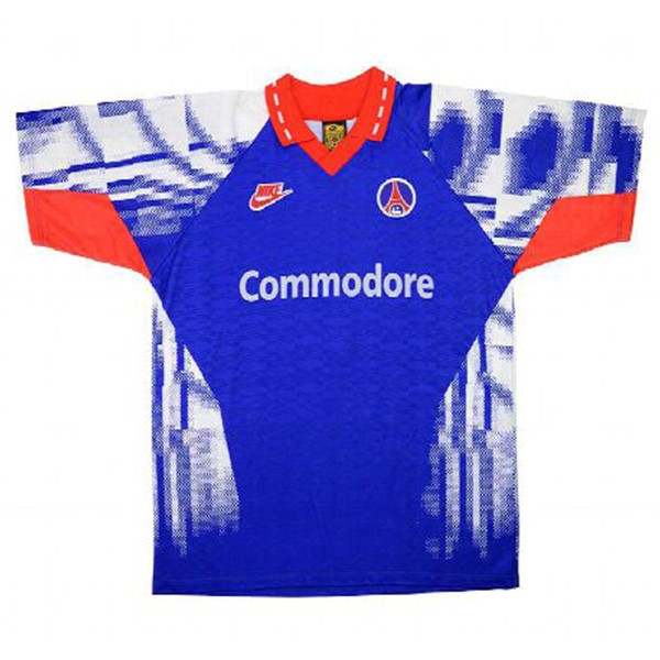Tailandia Camiseta Paris Saint Germain Segunda Equipación Retro 1992 1993 Azul